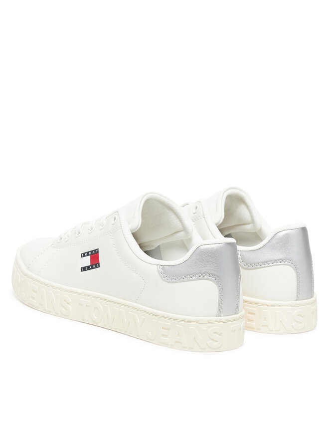 Tommy Jeans Sneakersy Tommy Jeans Tjw Logo Outsole Sneaker Ess EN0EN02703 Écru