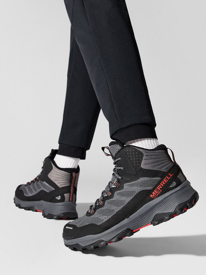 Merrell Pārgājienu apavi Merrell Spee Strike Mid Wp J066877 Pelēks