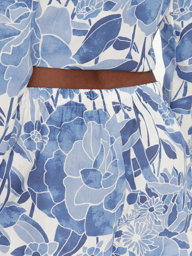 Gap Gap Kratke pidžama hlače 531510-14 Plava Relaxed Fit