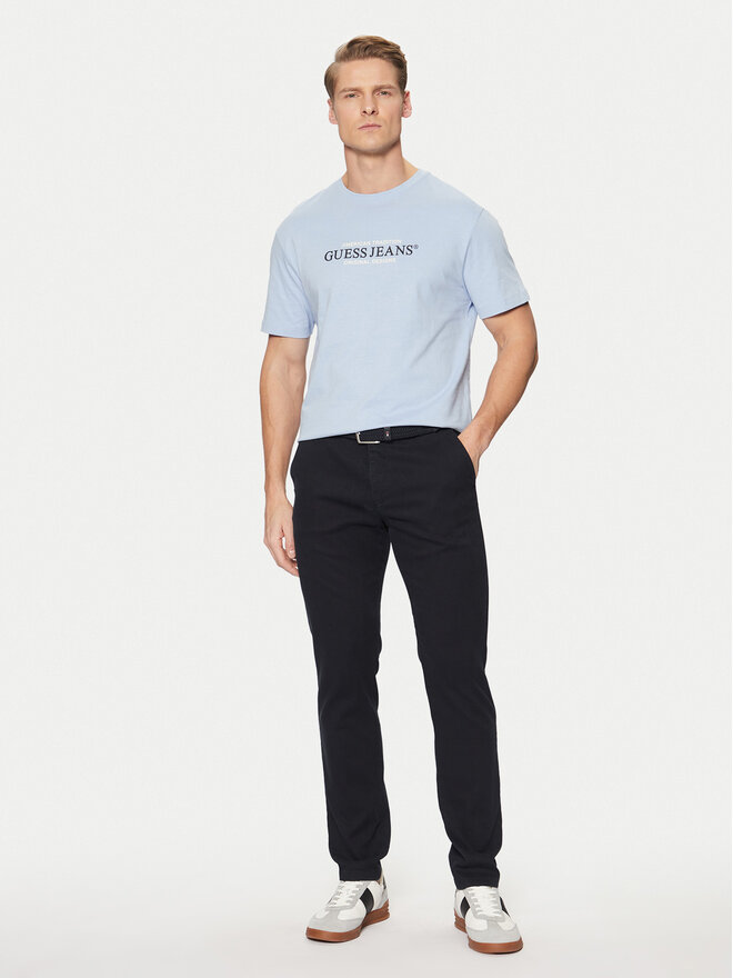 Guess Jeans Guess Jeans Marškinėliai M4YI42 K8FQ4 Mėlyna Regular Fit