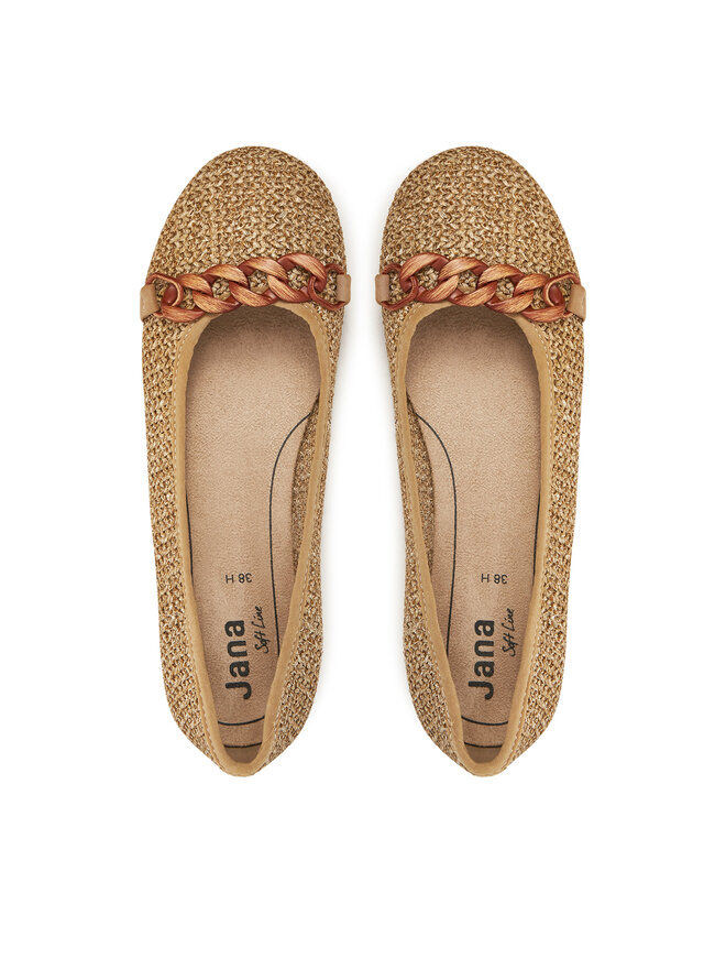 Jana Ballerinas Jana 8-22171-44 Braun