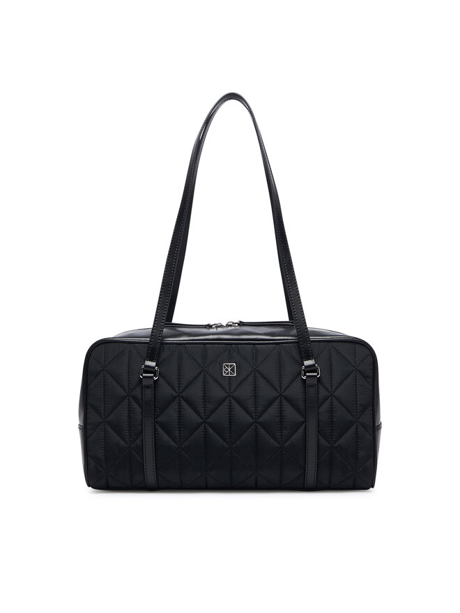 Calvin Klein Handtasche Calvin Klein Quilted Nylon 2X Strap Camerabag LV04F3651G Schwarz