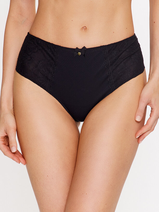 Selmark Selmark Braguitas clásicas de talle alto Penelope 31003 Negro