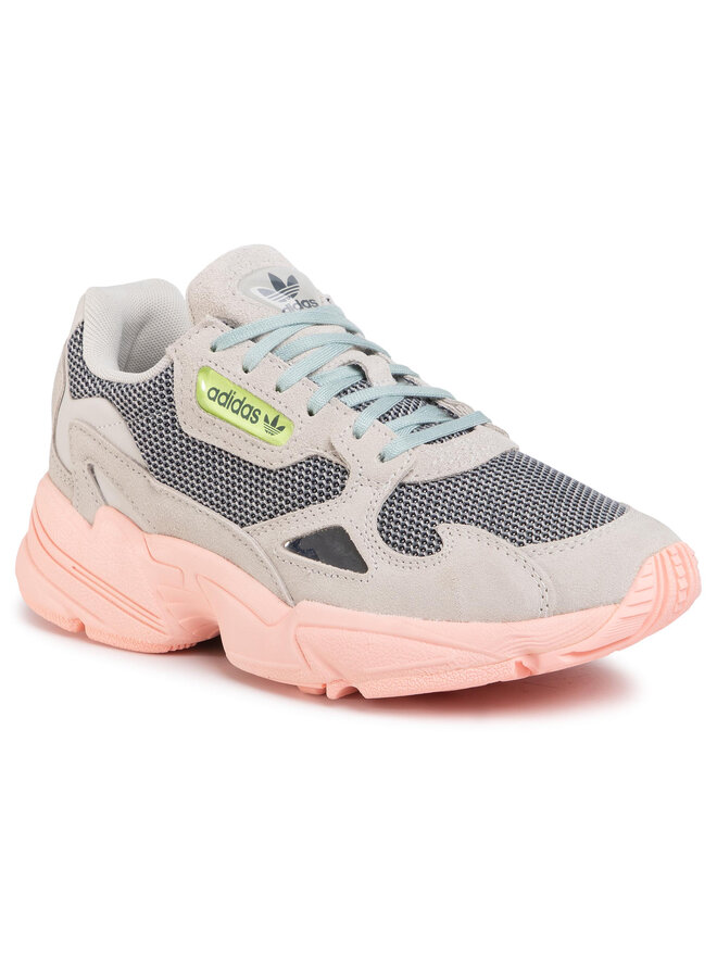 Adidas falcon grau rosa 2025