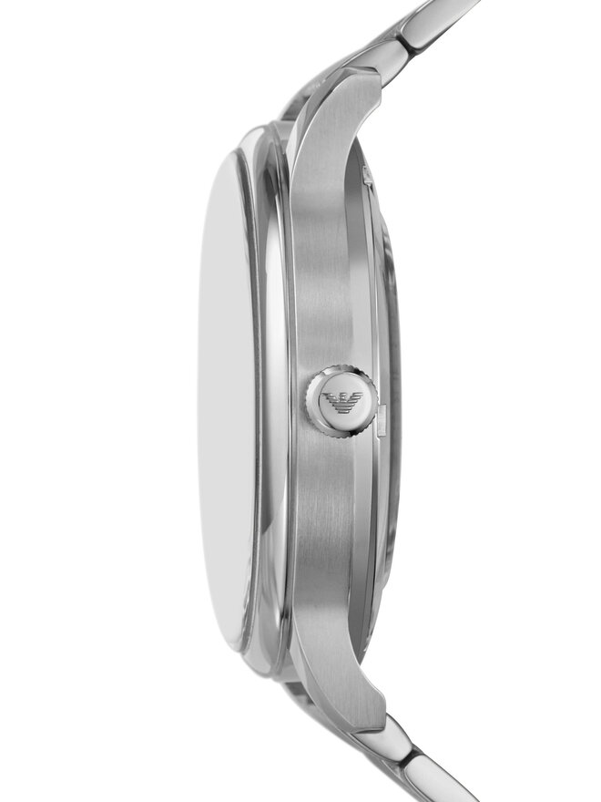 Emporio Armani Zegarek Emporio Armani Mesh Automatic AR60082 Srebrny
