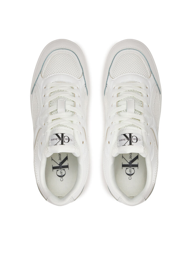 Calvin Klein Jeans Tenisice Calvin Klein Jeans Basket Cupsole Low Mix In Met YW0YW01387 Bijela