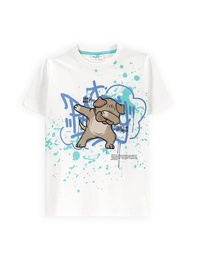 Coccodrillo Coccodrillo Camiseta WC5143203VBB Blanco Regular Fit