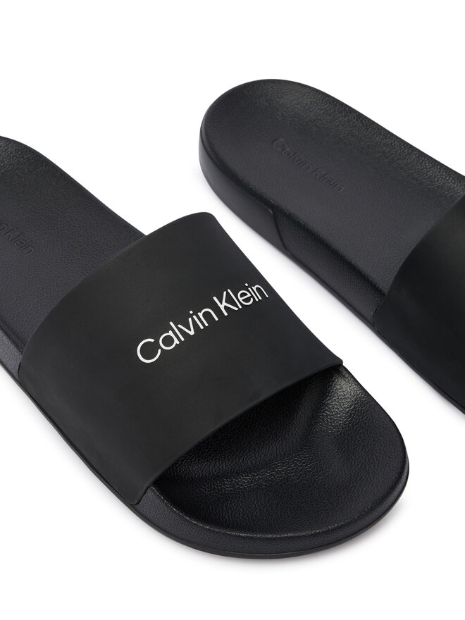 Calvin Klein Pantoletten Calvin Klein Ess Slide Monobrand Cv HM0HM02107 Schwarz