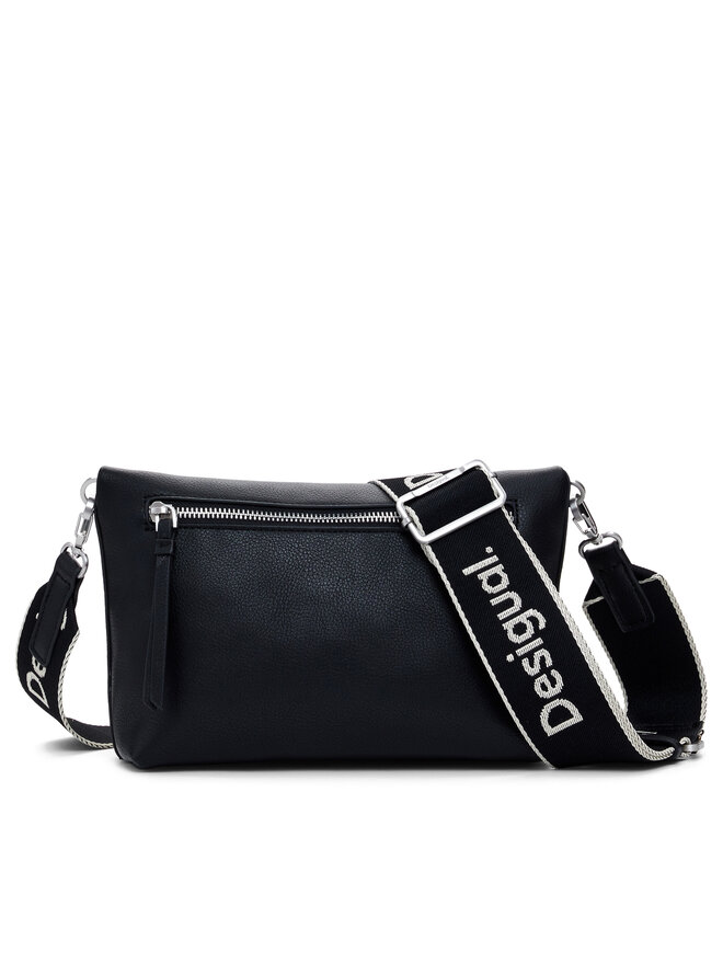 Desigual Ročna torba Desigual Half Logo Trokel 25WAXPAL Črna