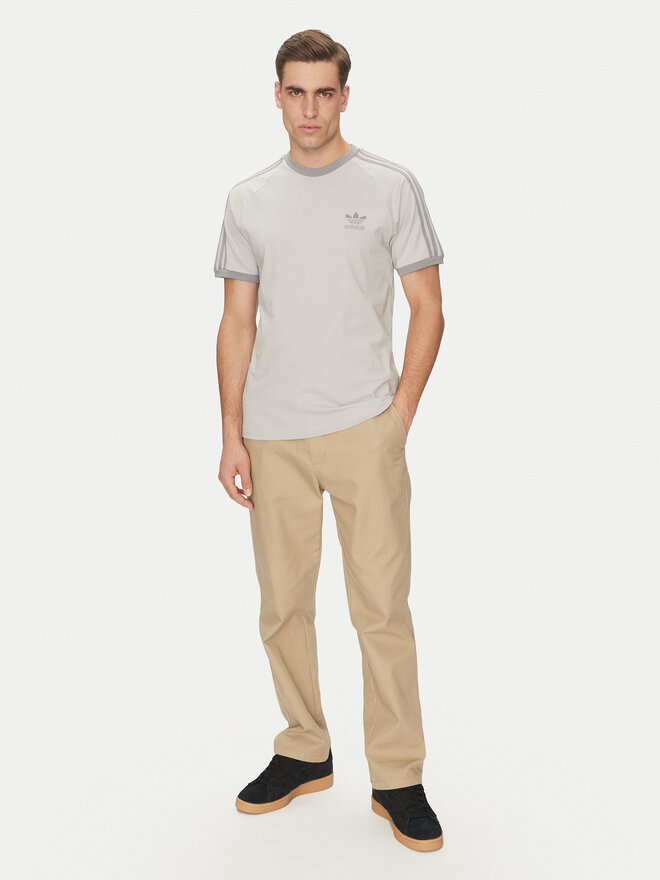 adidas adidas Marškinėliai adicolor Classics 3-Stripes JN7016 Pilka Slim Fit