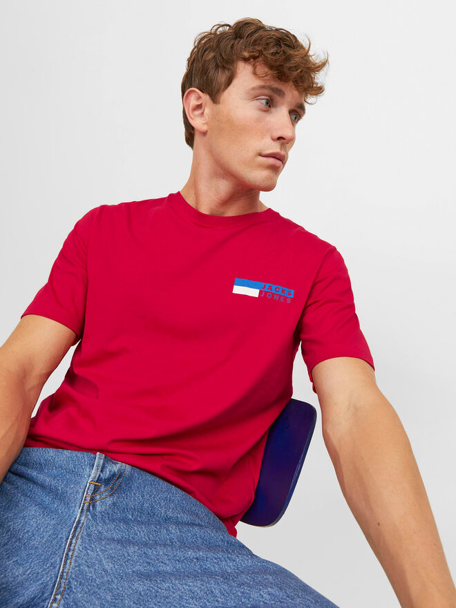 Jack&Jones Jack&Jones Футболка Corp 12233999 Червоний Standard Fit