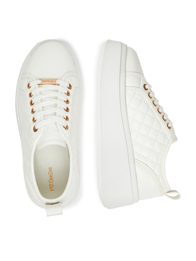 DeeZee Sneakersy DeeZee AM25237-D Biela