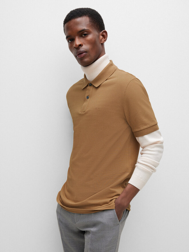 BOSS BOSS Polo 50468301 Beis Regular Fit