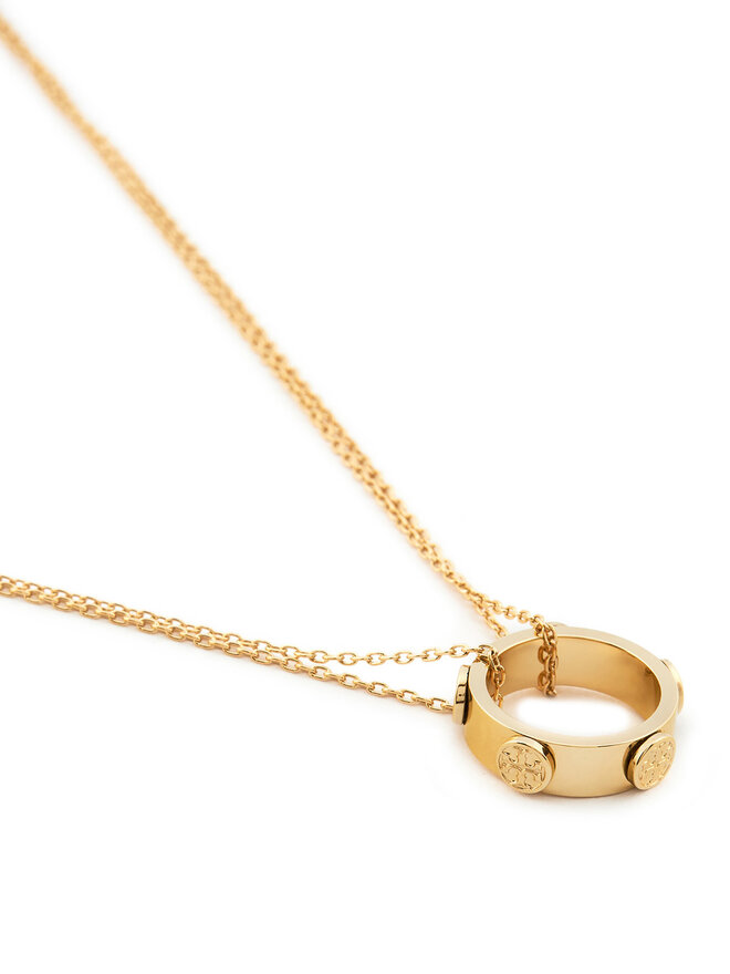 Tory Burch Nyaklánc Tory Burch Miller Stud Circle Pendant 160172 Arany