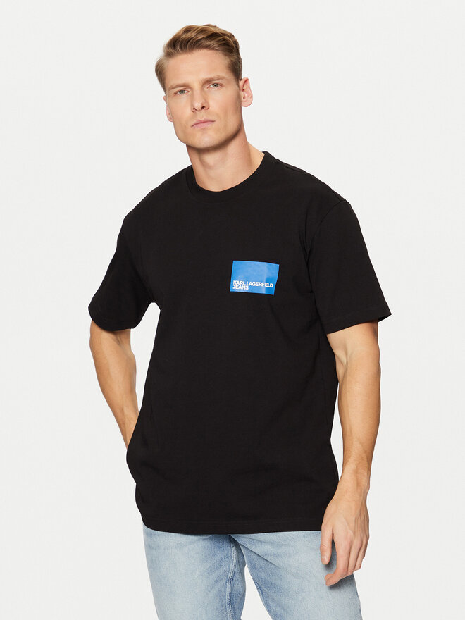 Karl Lagerfeld Jeans Karl Lagerfeld Jeans T-Shirt A1M17001 Schwarz Regular Fit