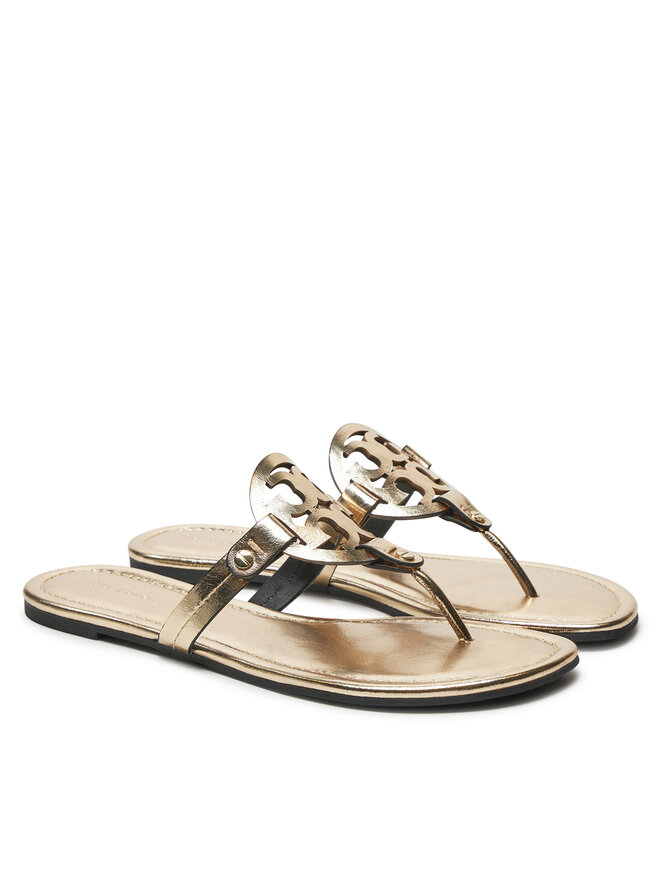 Tory Burch Japonki Tory Burch Miller 162596 Złoty