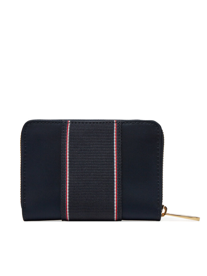 Tommy Hilfiger Nagy női pénztárca Tommy Hilfiger Poppy Med Za Corp AW0AW17268 Sötétkék