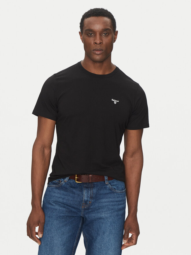 Barbour Barbour T-Shirt Essential Sports MTS0331BK31 Schwarz Tailored Fit