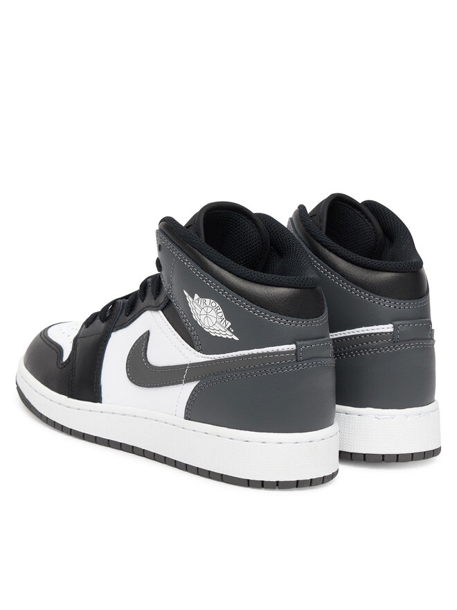 Nike Sneakersy Nike Air Jordan 1 Mid (GS) DQ8423 001 Sivá
