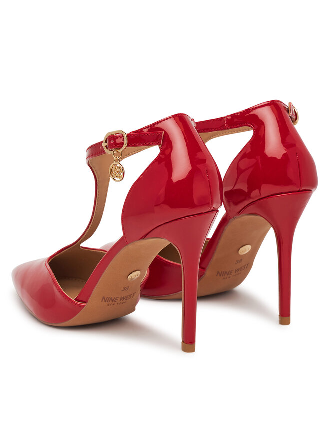 Nine West Pantofi cu toc subțire Nine West WS21582-01 Roșu