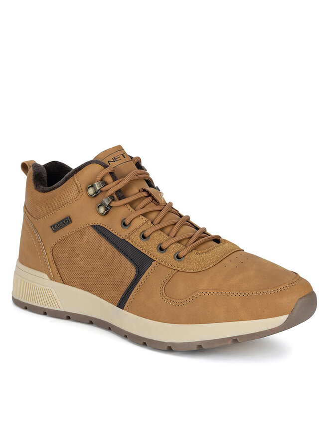 Lanetti Schnürschuhe Lanetti M-VS01543-03 Braun