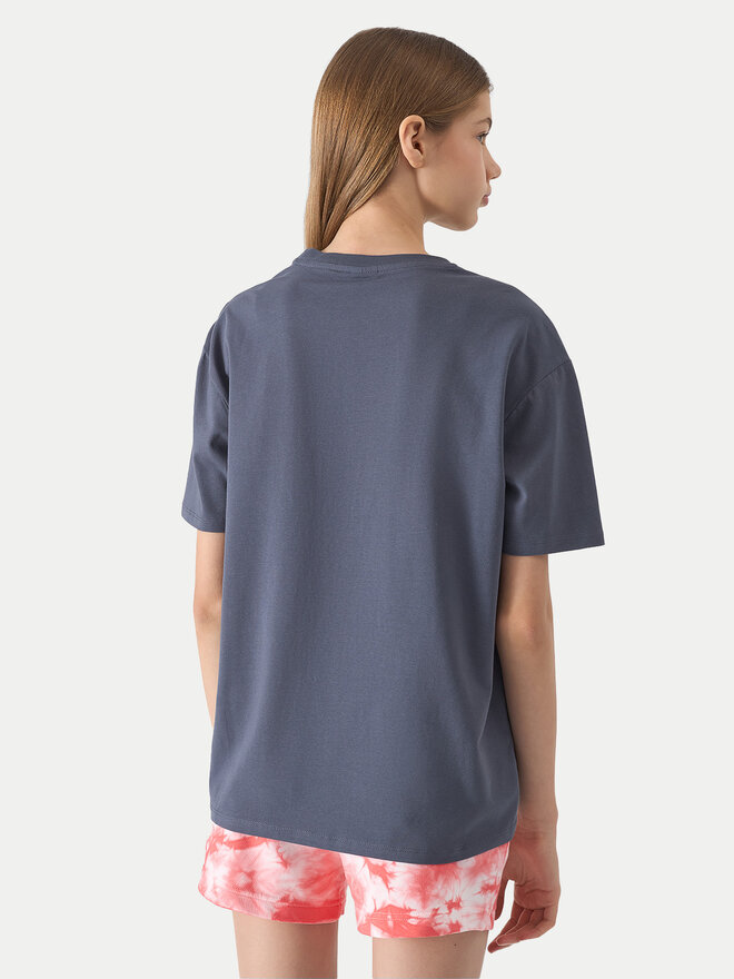 4F 4F Marškinėliai 4FJWSS24TTSHF1146 Pilka Loose Fit