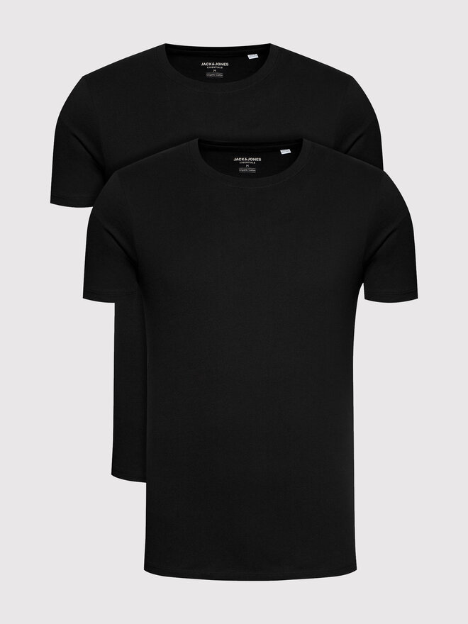 Jack&Jones Jack&Jones 2er-Set T-Shirts Basic Crew Neck 12133913 Schwarz Regular Fit