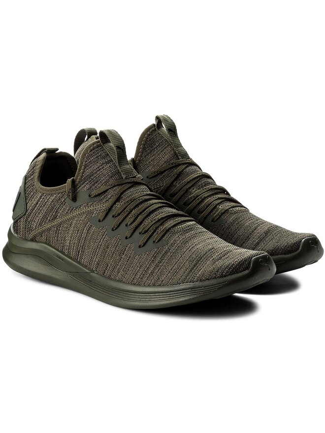 Zapatillas para gimnasio Puma Ignite Flash EvoKnit 190508 04 Verde zapatos.es