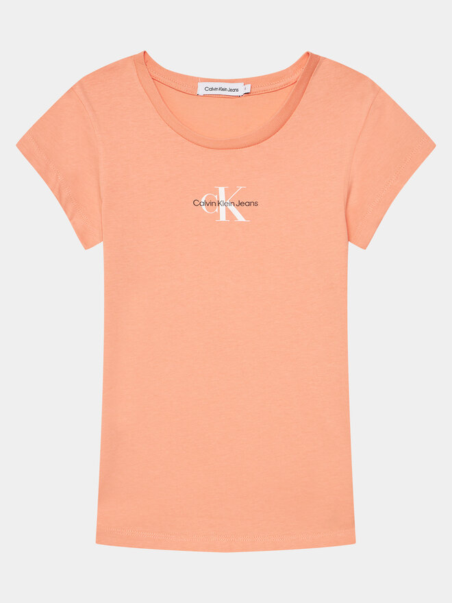 Calvin Klein Jeans Calvin Klein Jeans Футболка Micro Monogram IG0IG01470 Рожевий Slim Fit