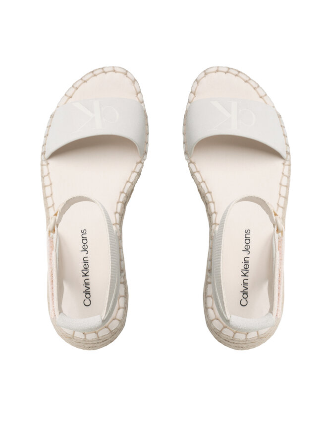 Espadrilles Calvin Klein Jeans Sport Wedge Rope Su Con YW0YW00977 Écru ...