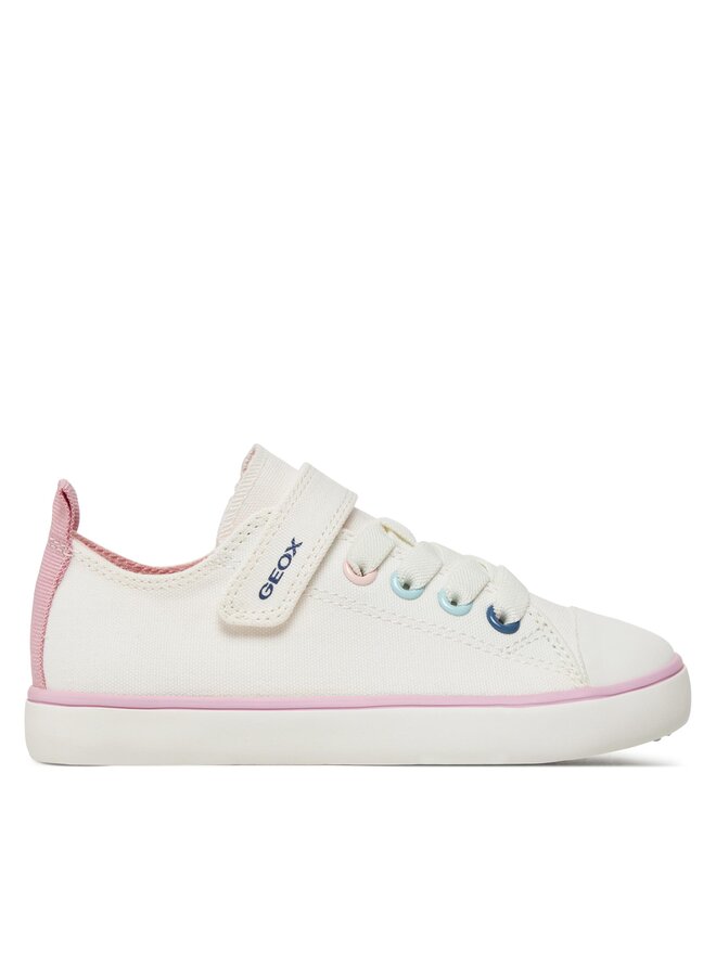 Geox Teniși Geox J Gisli Girl J454NA 00010 C1000 S Alb