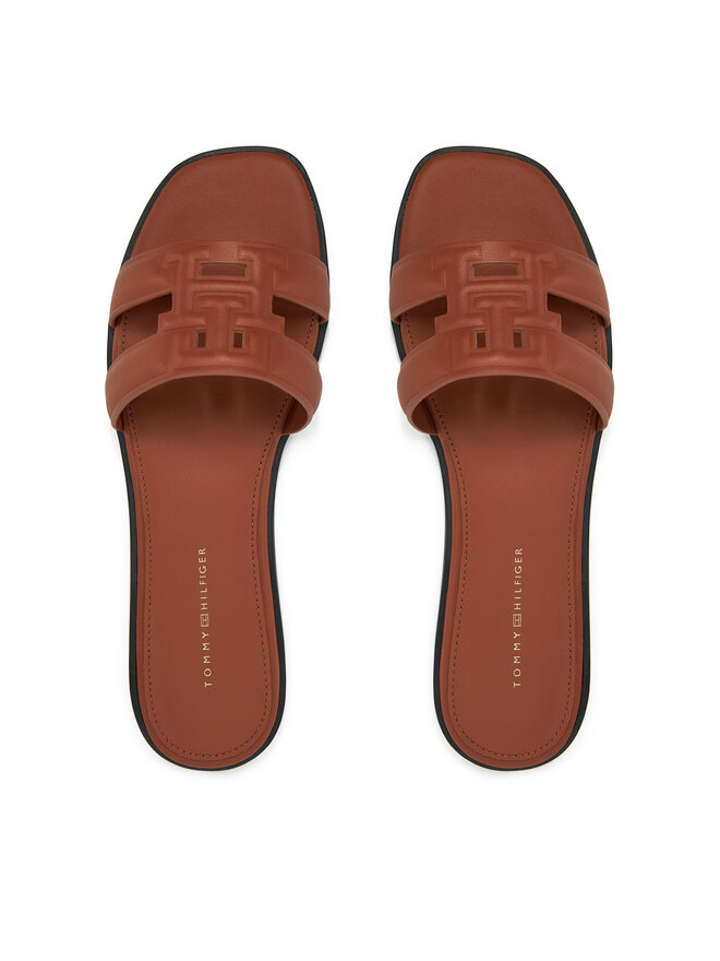 Tommy Hilfiger Ciabatte Tommy Hilfiger Th Logo Strap Mule FW0FW08671 Marrone