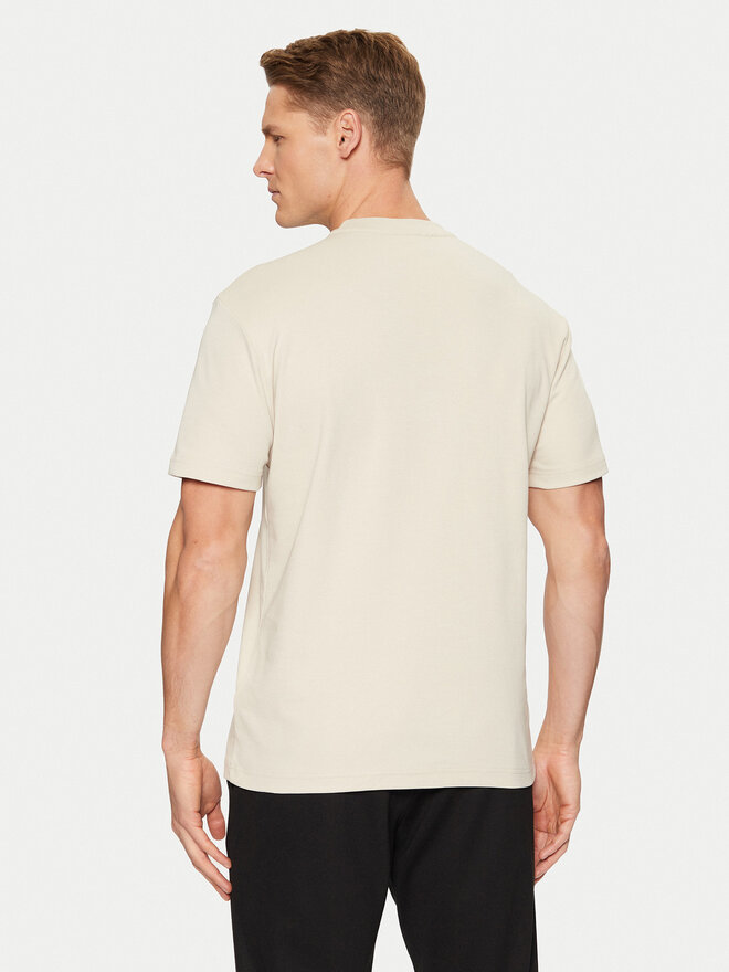 Calvin Klein Calvin Klein Camiseta Micro Logo Interlock T-Shirt K10K109894 Beis Regular Fit