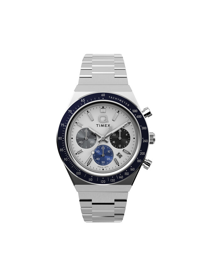 Timex Orologio Timex Q Timex® Chronograph TW2Y36200 Argento