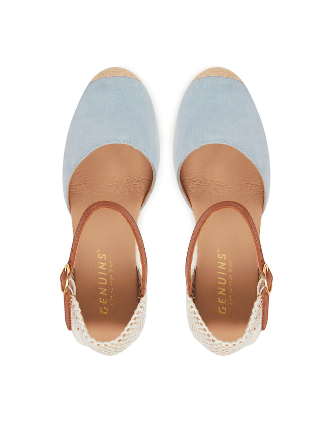 Genuins Espadrile Genuins Carina Velour G106384 Modra