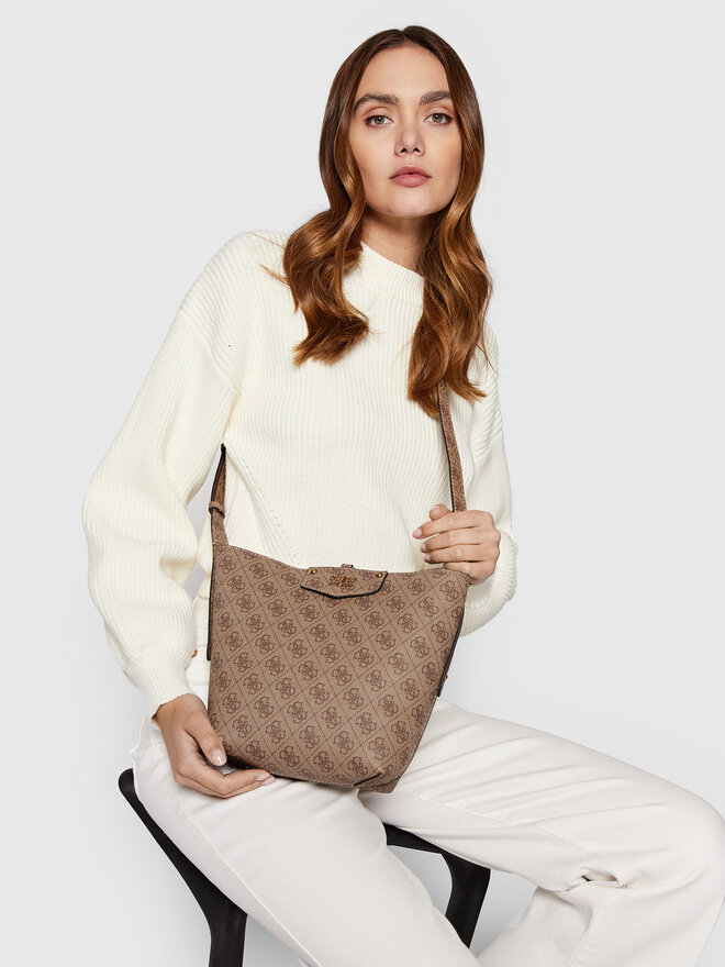 Guess Handtasche Guess Eco Brenton HWESB8 39001 Braun