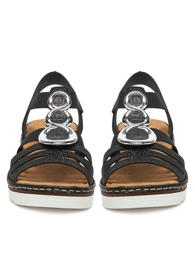 Rieker Sandale Rieker 679L4-00 Negru