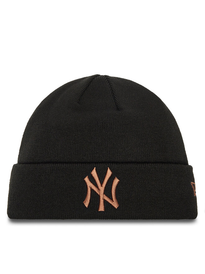 New Era Căciulă New Era New York Yankees League Essential Cuff Knit Beanie 60580722 Negru