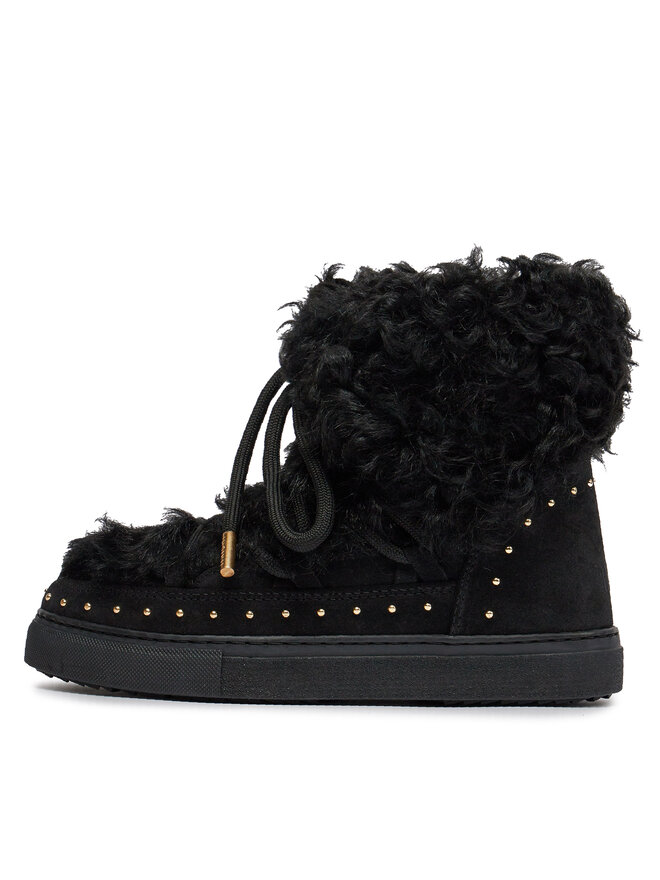 Inuikii Snehule Inuikii Long Curly 75202-051 Čierna