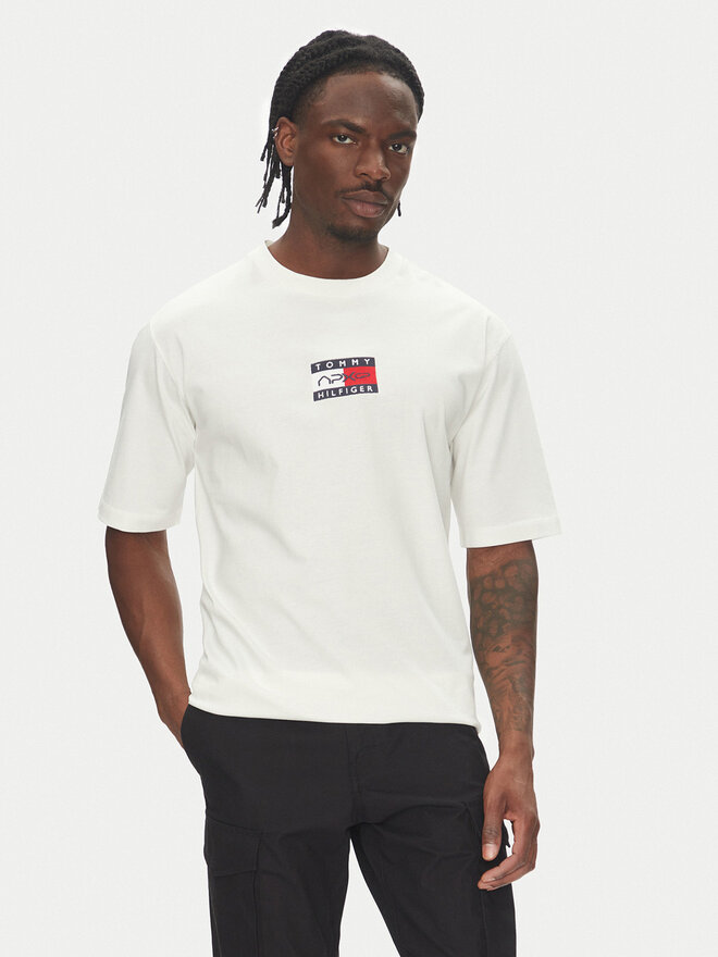 Tommy Hilfiger Tommy Hilfiger Camiseta F1 Movie MW0MW41391 Blanco Regular Fit