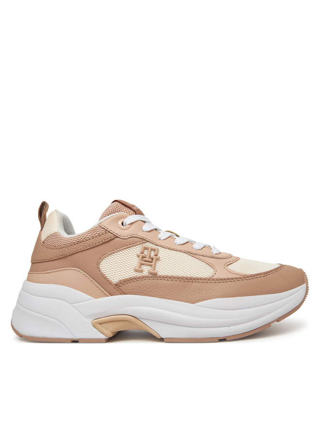 Tommy Hilfiger Sneakersy Tommy Hilfiger Th Chunky Runner FW0FW08474 Beżowy