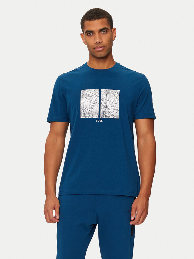 BOSS BOSS Camiseta 50532427 Azul Regular Fit
