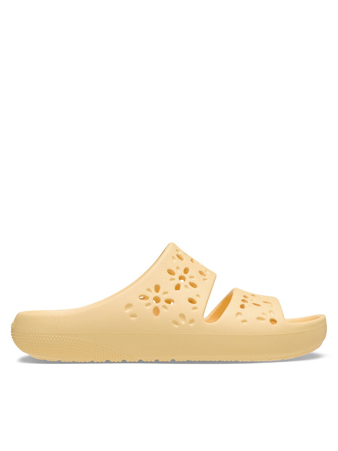 Crocs Παντόφλες Crocs Classic Floral Cutout Sandal 210966 Πορτοκαλί