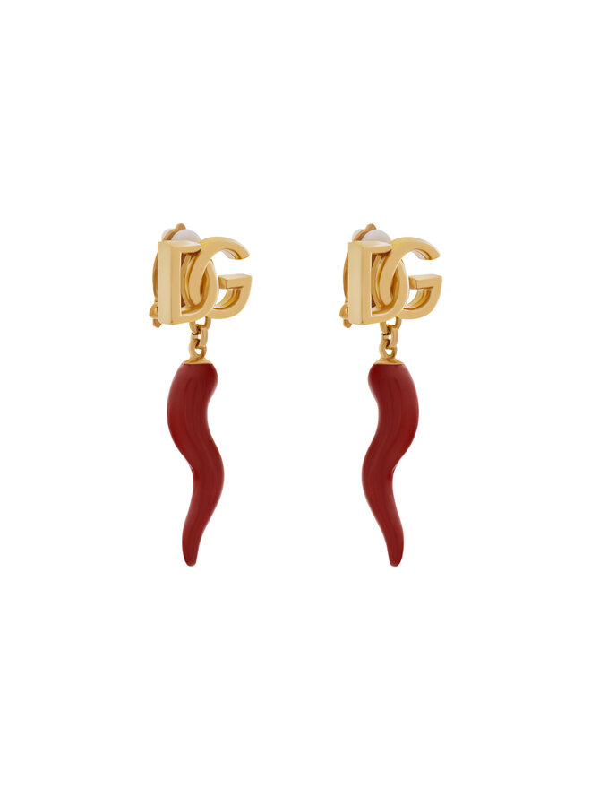 Dolce&Gabbana Klipsy Dolce&Gabbana WEQ6C4 W1111 Czerwony