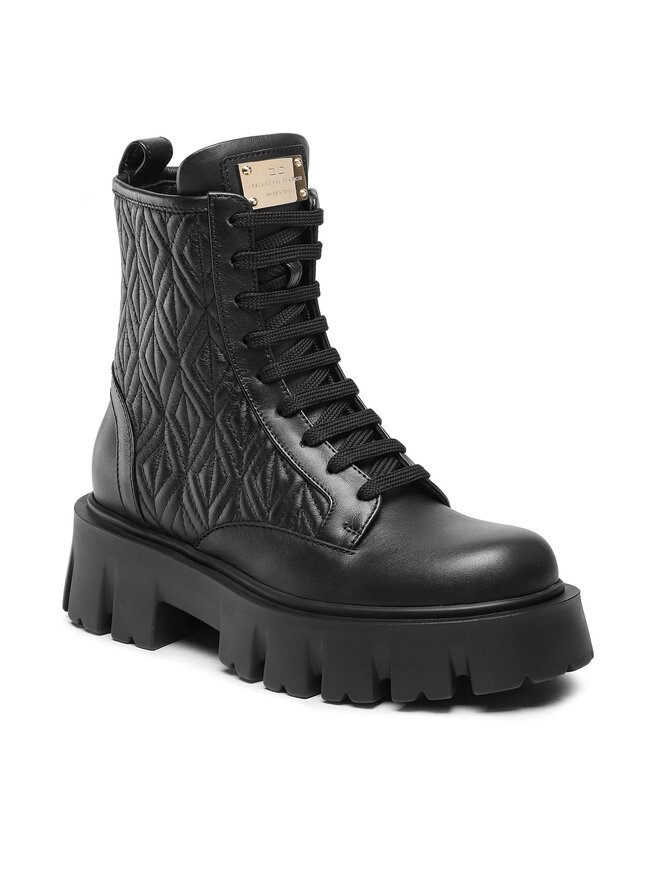 Elisabetta Franchi Schnürstiefeletten Elisabetta Franchi SA-24B-36E2-V760 Schwarz