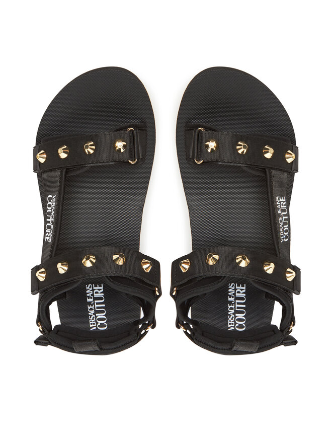 Versace Jeans Couture Сандали Versace Jeans Couture 78YA3S7C Черен