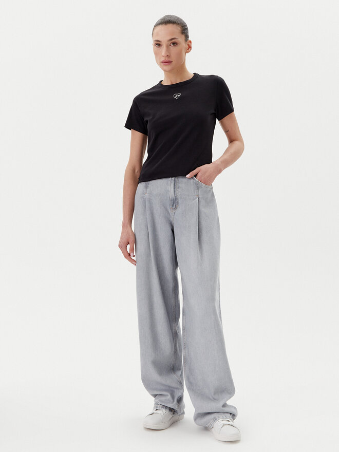 BOSS BOSS Marškinėliai C_Elogo_21 50540260 Juoda Slim Fit