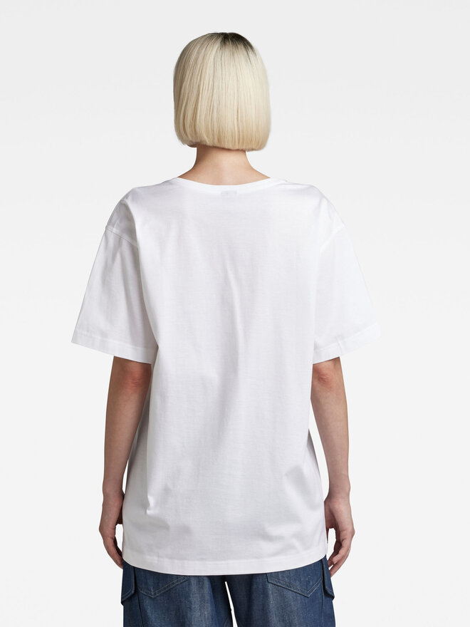 G-Star Raw G-Star Raw Marškinėliai D22746-C539-110 Balta Relaxed Fit