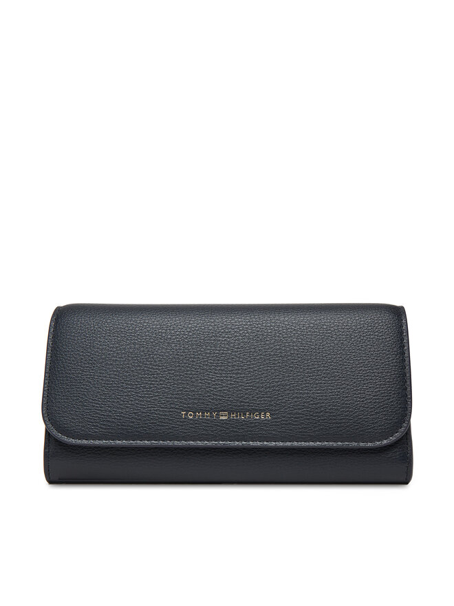 Tommy Hilfiger Nagy női pénztárca Tommy Hilfiger Th Flag Lrg Flap AW0AW17734 Sötétkék