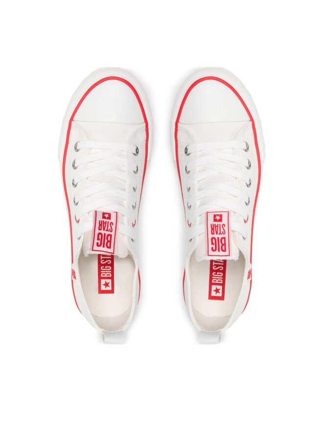 Big Star Shoes Plátenky Big Star Shoes JJ274123 Biela